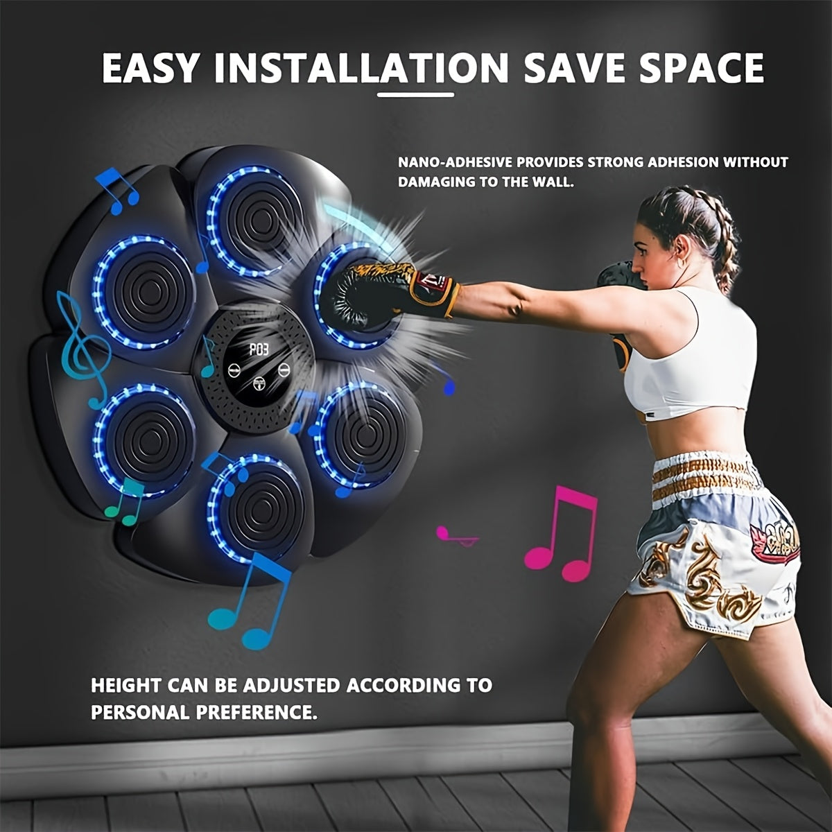 Intelligent Music Boxing Machine with Gloves