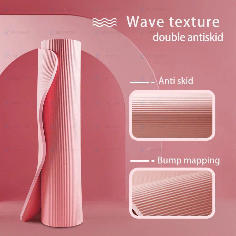 Thick Non-Slip Yoga Mat for Home Fitness