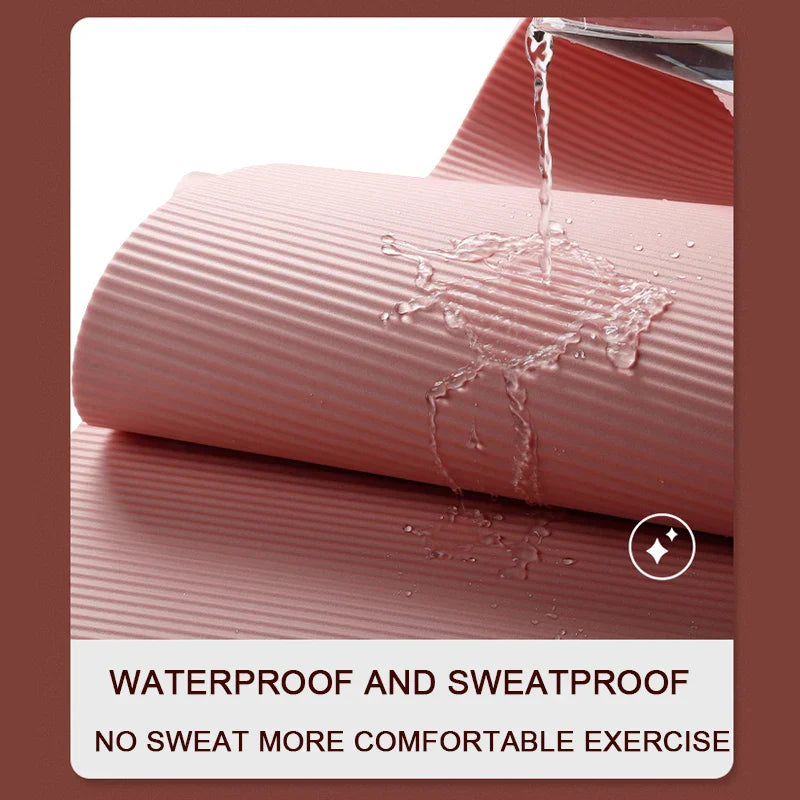 Thick Non-Slip Yoga Mat for Home Fitness