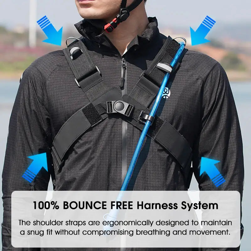 10L Ultralight Cycling Backpack with Hydration Water Bag Black